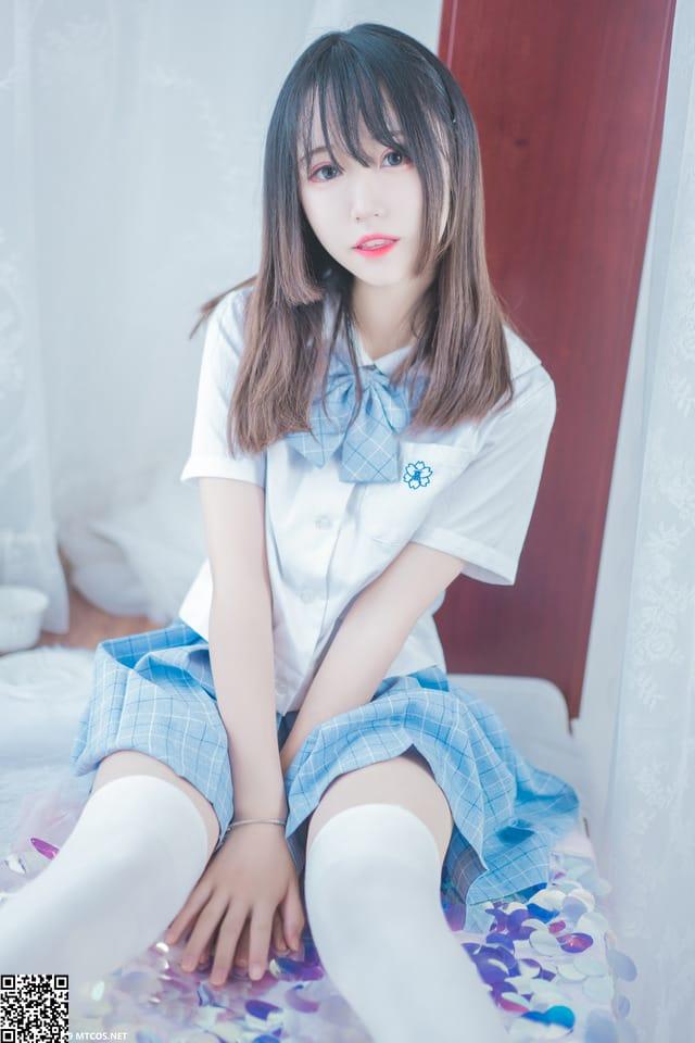 喵糖映画 – VOL.019 蓝白梦幻少女[46P917M]