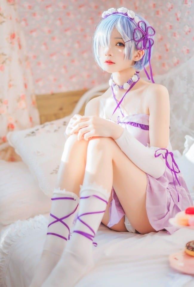 桜桃喵 – NO.133 蕾姆小睡裙[24P-410MB]