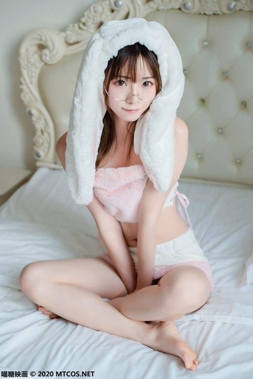 喵糖映画 VOL.096 Kitaro_绮太郎 兔耳家居服 [47P/487MB]