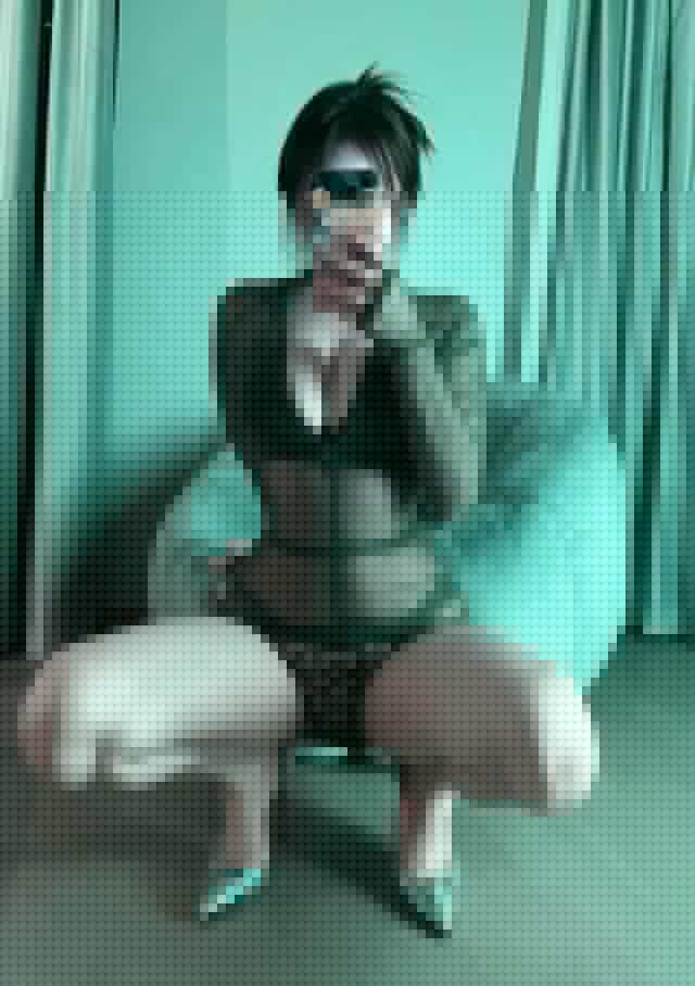 [微密圈]奔跑的晶螺儿 – 绿色透视装 [32P-31M]