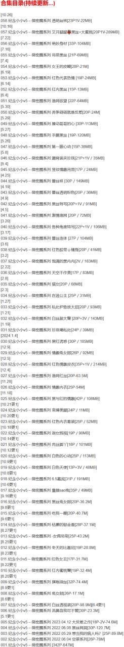 纪念小小v5 – 微密圈写真合集【持续更新中】