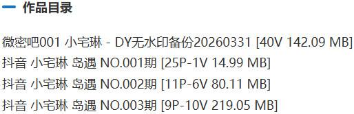 小宅琳 – 微密圈/岛遇等写真&amp;视频合集【持续更新中】