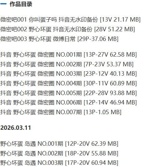 野心坏蛋 – 微密圈写真&amp;视频合集【持续更新中】