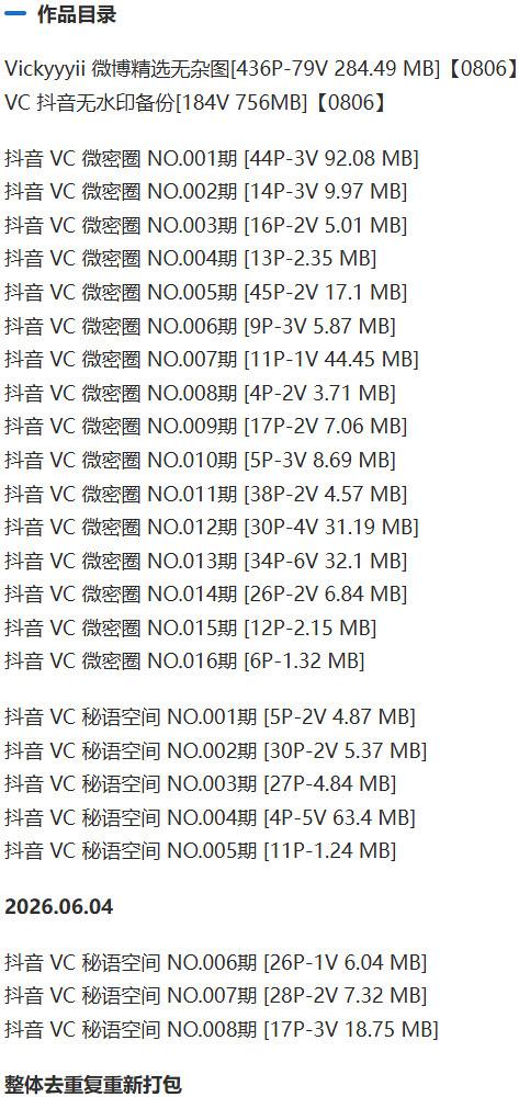 Vickyyyii(VC) – 微密圈等写真&视频合集【持续更新中】-1 Vickyyyii(VC) – 微密圈等写真&视频合集【持续更新中】
