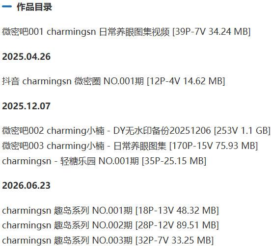 charmingsn – 微密圈写真&视频合集【持续更新中】-1 charmingsn – 微密圈写真&视频合集【持续更新中】