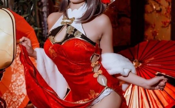 二佐 – NO.167 碧蓝柴郡旗袍[32P-301M]